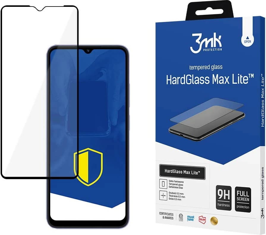 Xham mbrojtës 3mk HardGlass Max Lite për Xiaomi Redmi 9A/9AT