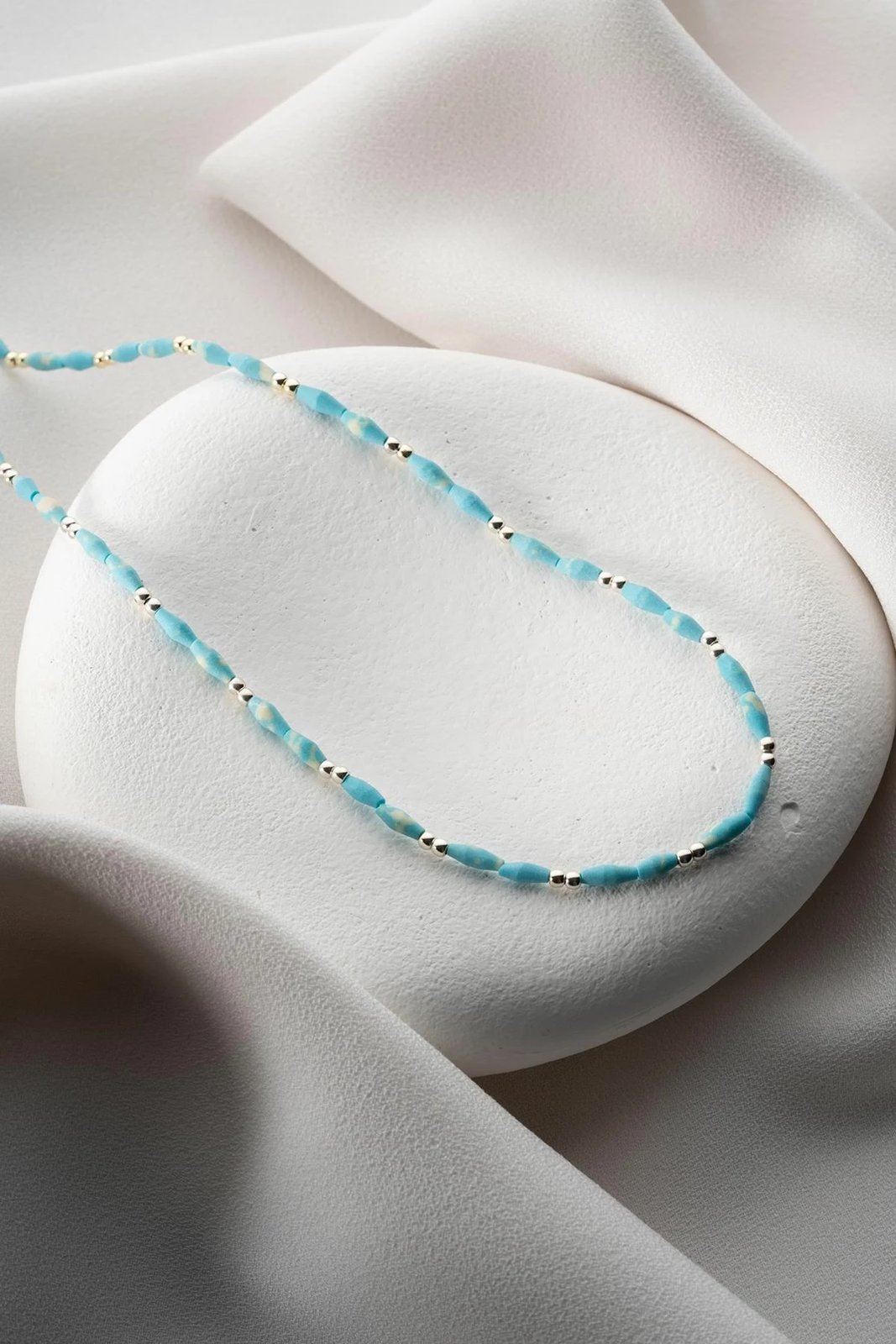 Qafore argjendi me gurë natyral, ngjyrë ari, Jumeon, NRZ1000407