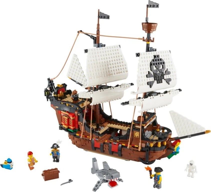 Set LEGO Creator 3-në-1 Anije Piratësh 31109, 1260 pjesë