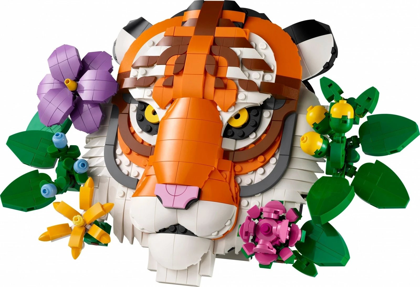 Set ndërtimi LEGO Art Collection Animals Tiger 31217, 744 pjesë, dekor për të rritur