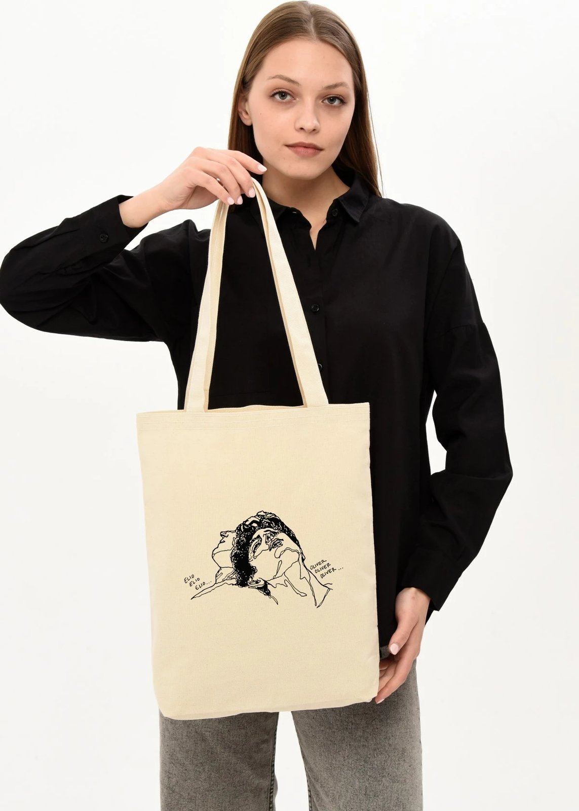 Çantë tote Zoozie Bags, krem, 35x40x8cm
