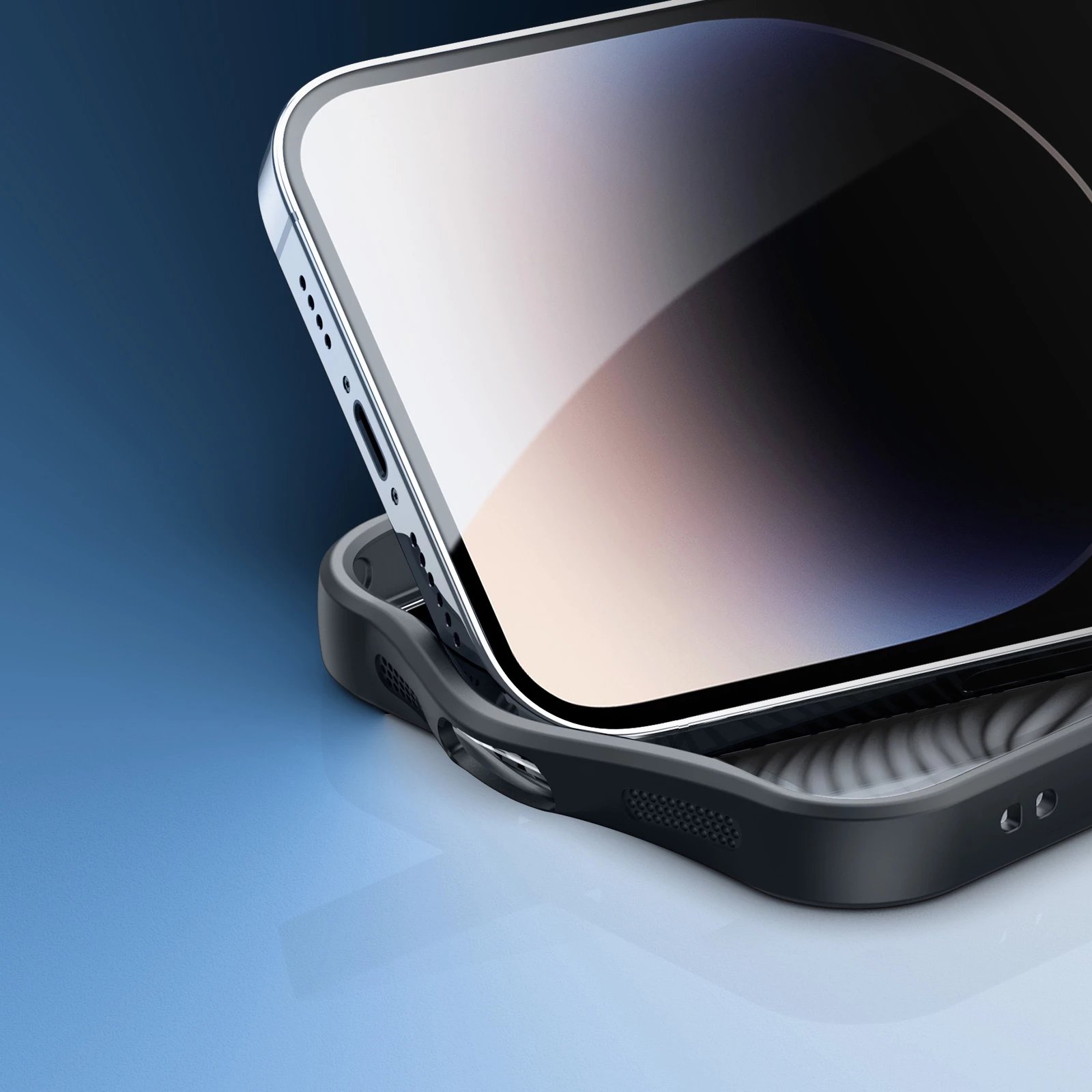 Mbështjellës i blinduar Dux Ducis Aimo Mag për iPhone 14 Pro, MagSafe, zi