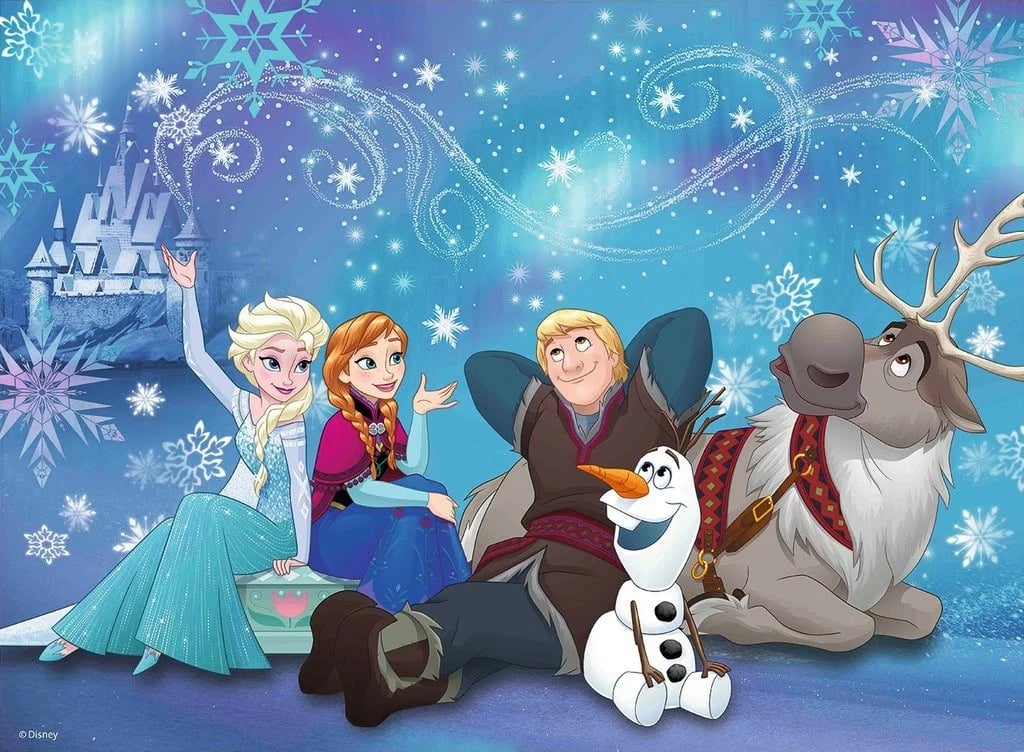 Puzzle Ravensburger Frozen 100 pjesë, shumëngjyrësh