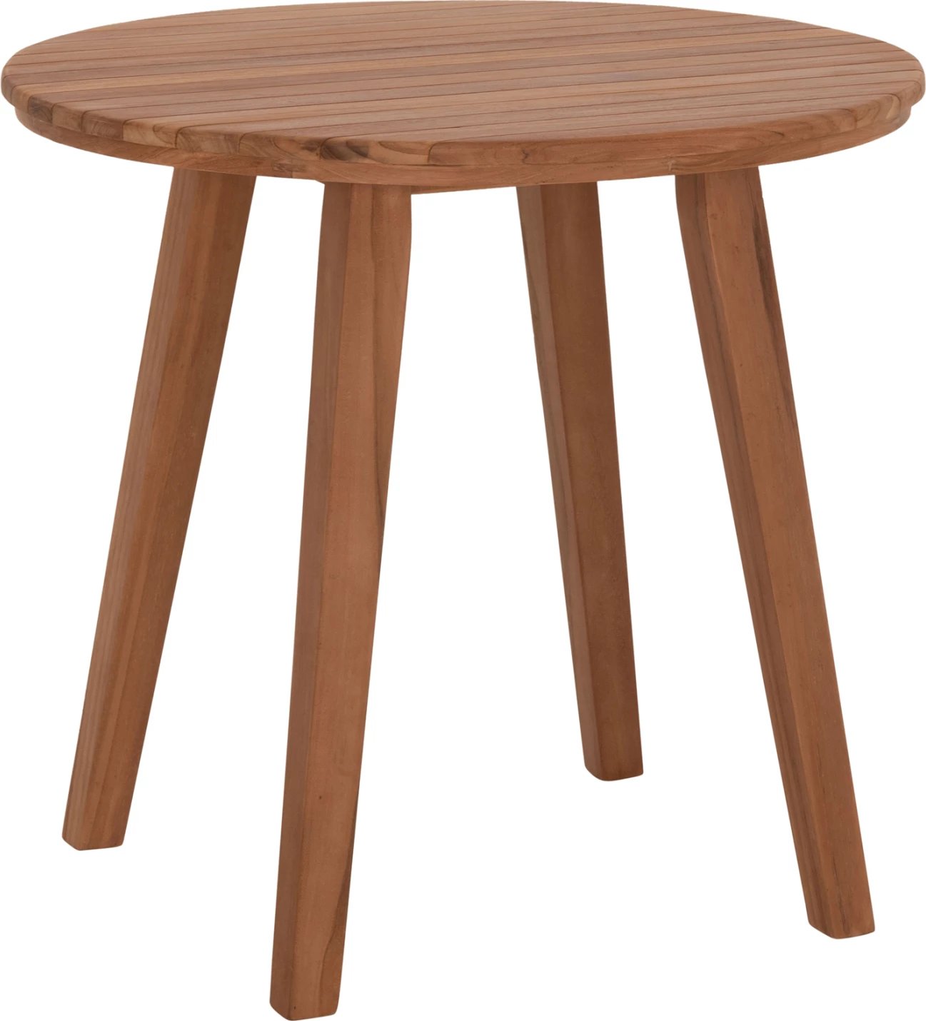 Tavolinë e rrumbullakët për ngrënie DANTE, dru tik, FH6379, 80x75cm