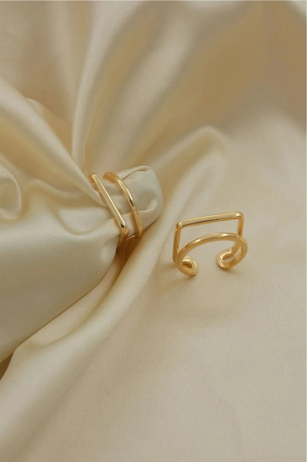 Unazë prej bronzi, ngjyrë ari, me gur zirkoni, Jumeon, madhësi e rregullueshme