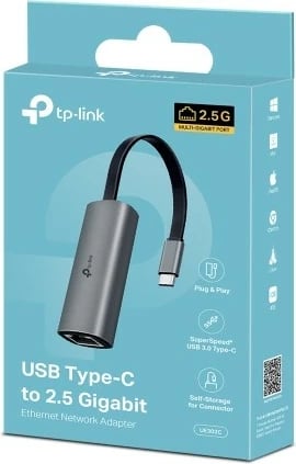 Adapter rrjeti TP-Link UE302C, USB Type-C në RJ-45, 2.5Gbps