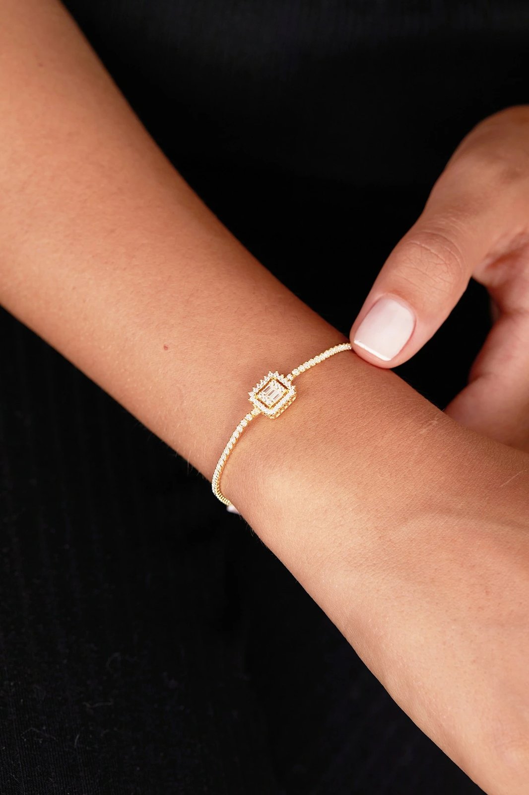 Byzylyk argjendi Elika Silver, ngjyrë ari, FA183155