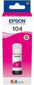 Shishe boje, Epson, 104 EcoTank C13T00P340, 65 ml, magenta