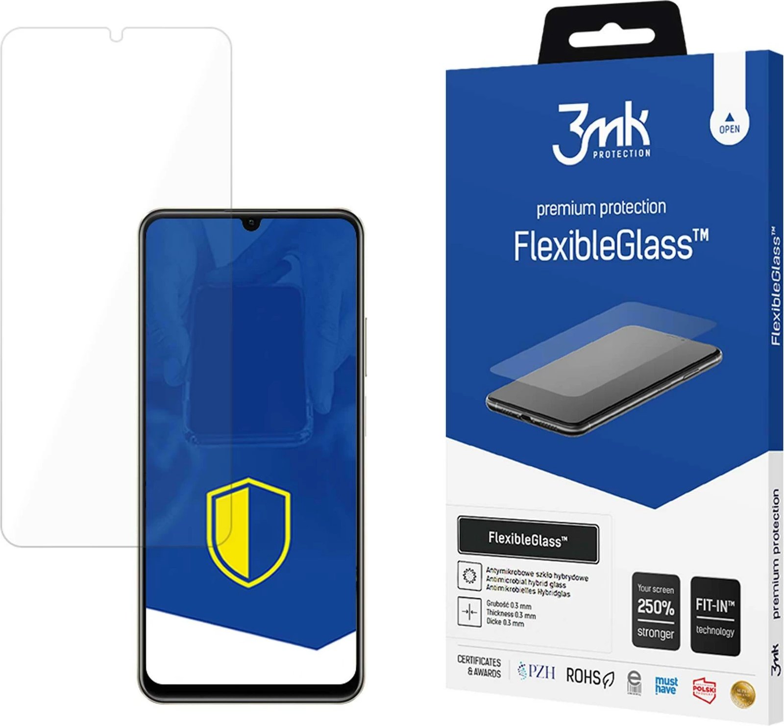Mbrojtës ekrani FlexibleGlass për Realme C53, 3mk Protection, transparent