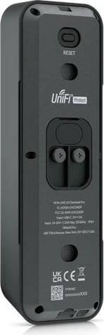 Zile dere Ubiquiti G4 Doorbell Pro, e zezë, IPX4, alumin, polikarbonat (PC), IR, montim në mur, 2-drejtim Zile dere Ubiquiti G4 Doorbell Pro, e zezë, IPX4, alumin, polikarbonat (PC), IR, montim në mur, 2-drejtim