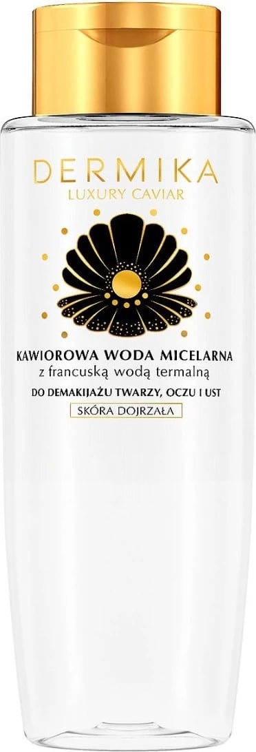 Ujë micelar për femra Dermika Luxury Caviar me ujë termal francez, 400ml