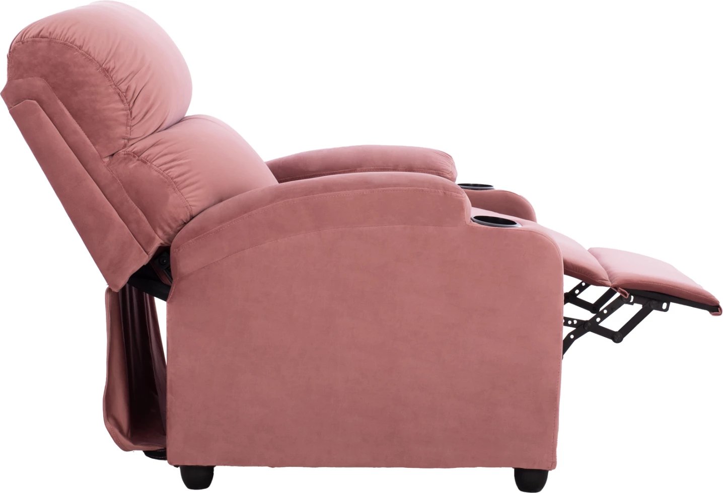 Karrige relaksuese FH0122.12, kadife rozë e pluhurosur, mekanizëm shtrirjeje, 80x95x103