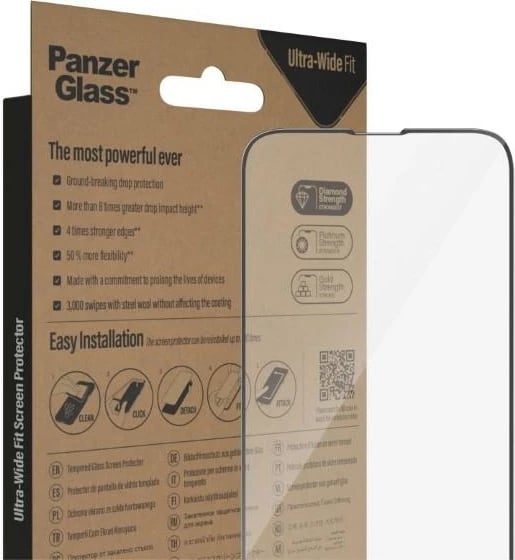 Xham i temperuar PanzerGlass Ultra-Wide Fit me EasyAligner për iPhone 14 Plus / 13 Pro Max