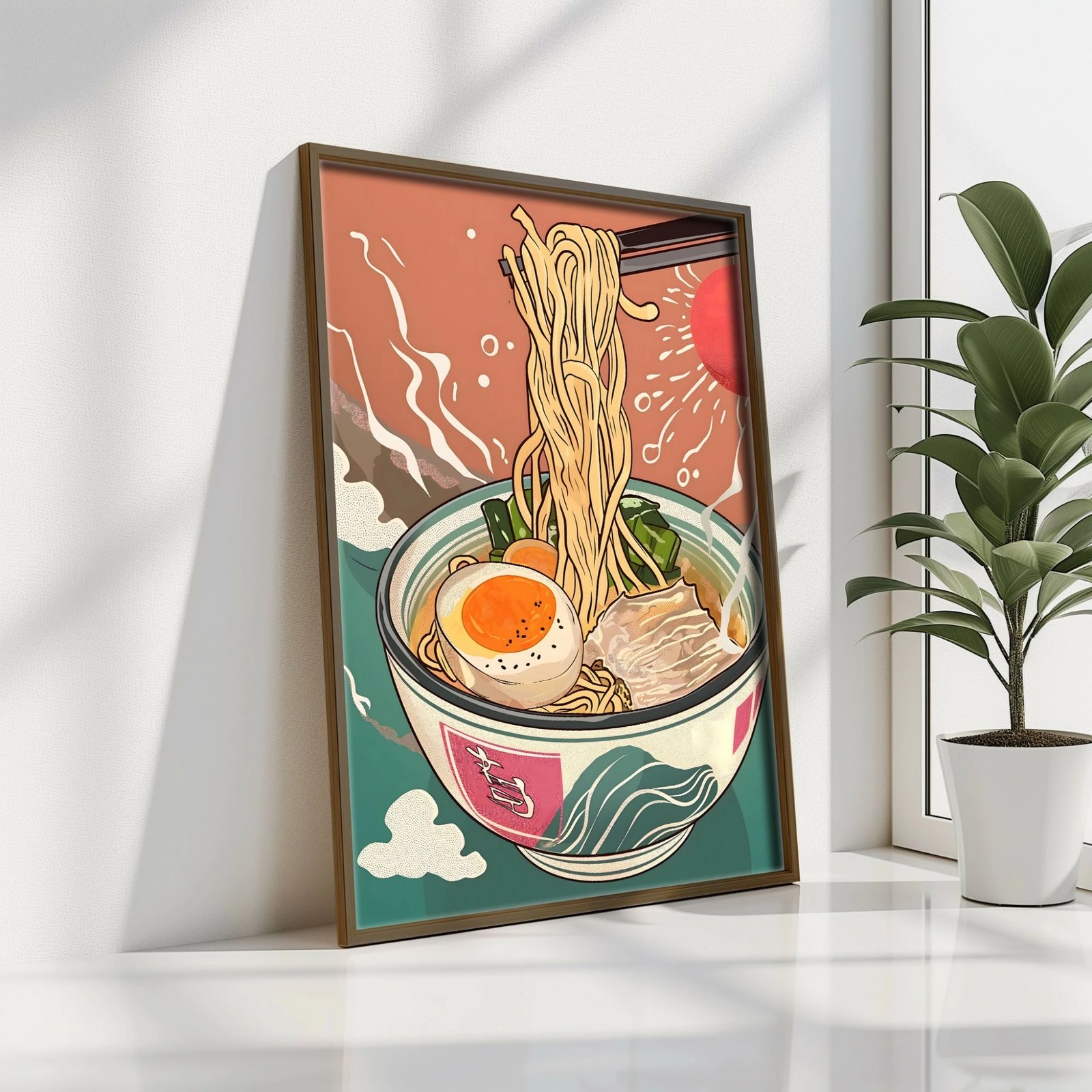 Pikturë dekorative me kornizë MDF, shumëngjyrëshe, GE207-L