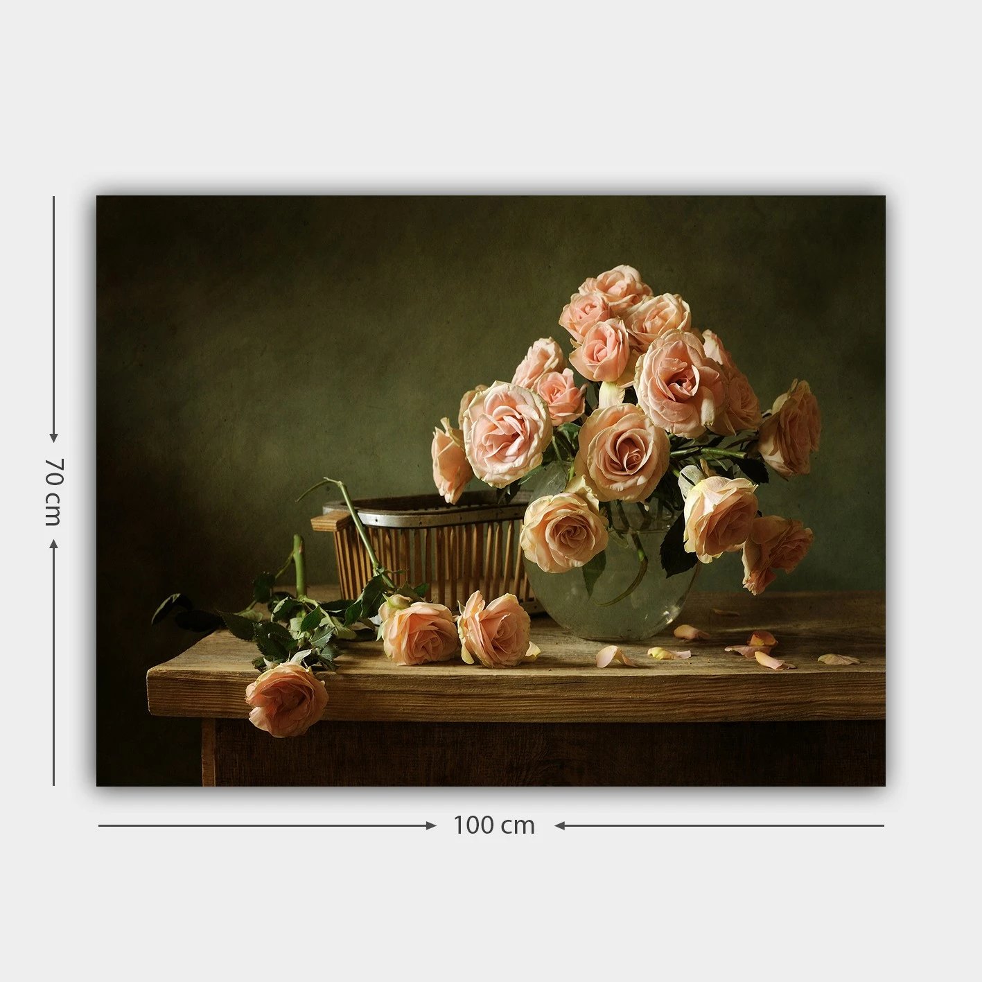 Pikturë dekorative në kanavacë, shumëngjyrëshe, 70x100cm