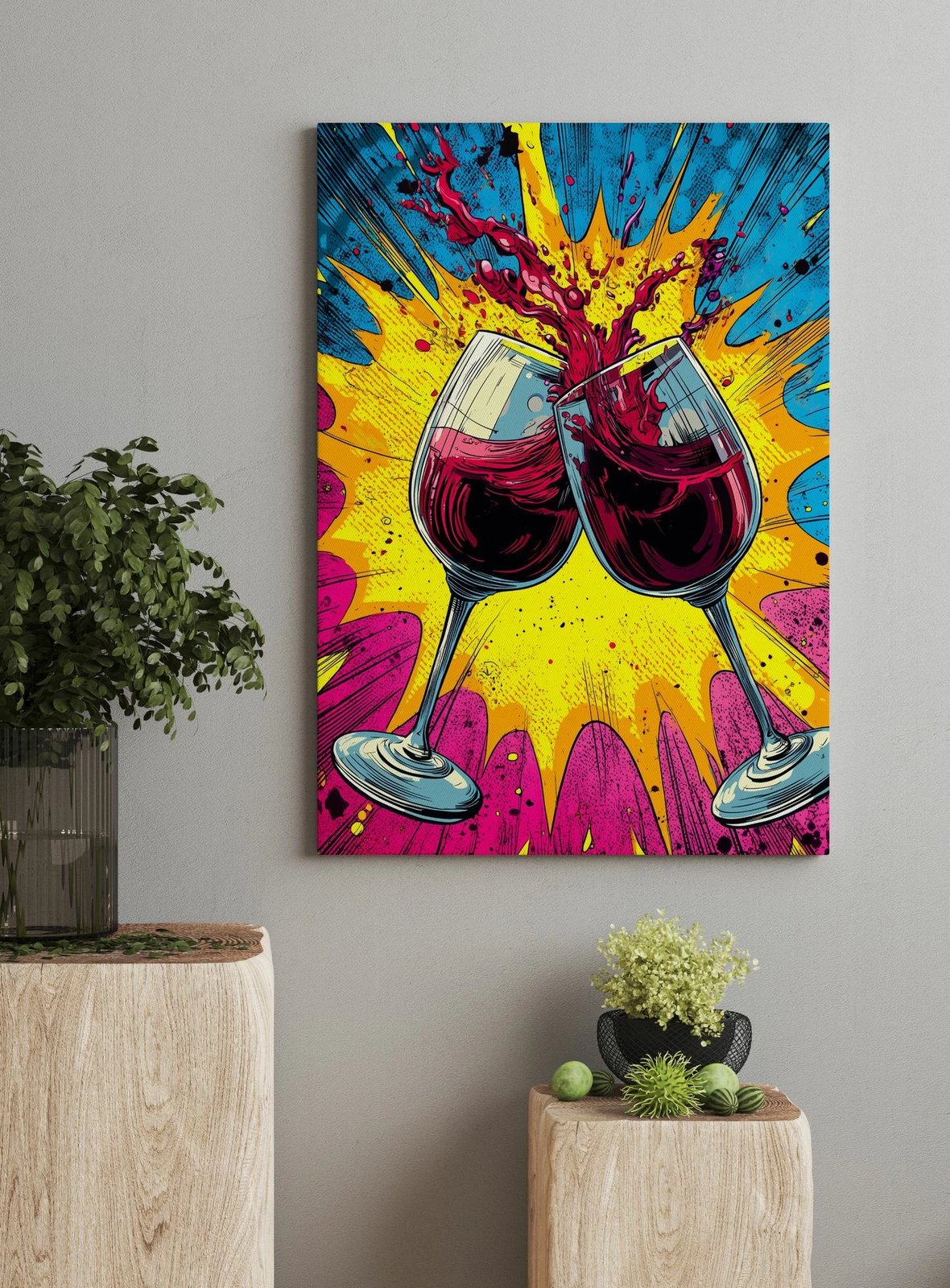 Pikturë dekorative në kanavacë, shumëngjyrëshe, Wallity ASR_CNV25-52, 50x70cm