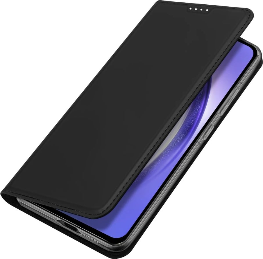 Mbështjellës Dux Ducis Skin Pro për Samsung Galaxy A55 5G, me kapak dhe xhep për kartela, i zi
