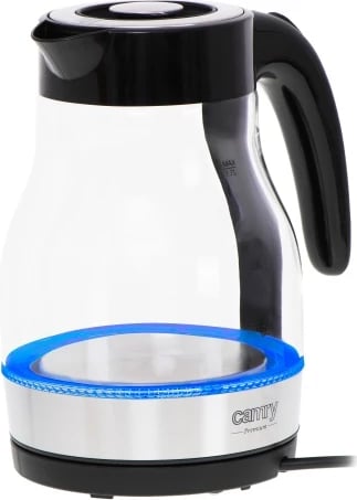 Zierëse uji, Adler CR 1300, 1.7 L, deri 2200W, xham, bazë 360°, ndriçim LED, e zezë