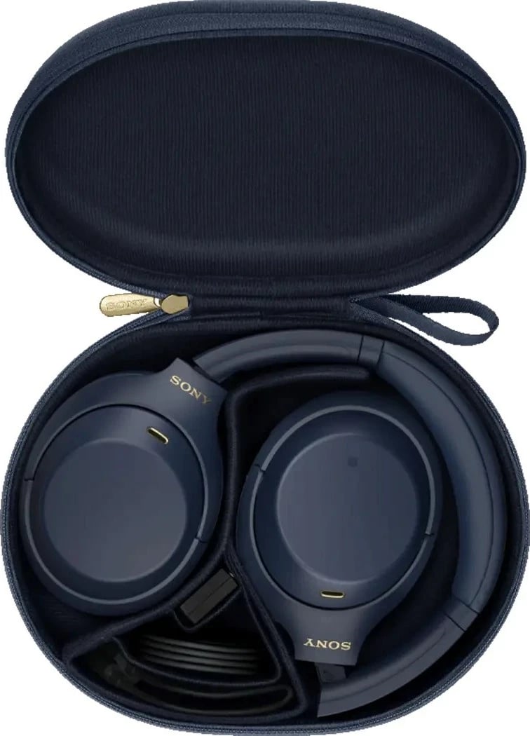 Kufje Sony WH-1000XM4, Wireless, Bluetooth, me anulim zhurme, Blu