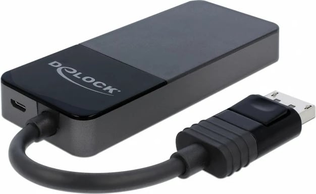 Splitter DisplayPort DeLOCK 87737, 3x DisplayPort, 0.125m, e zezë