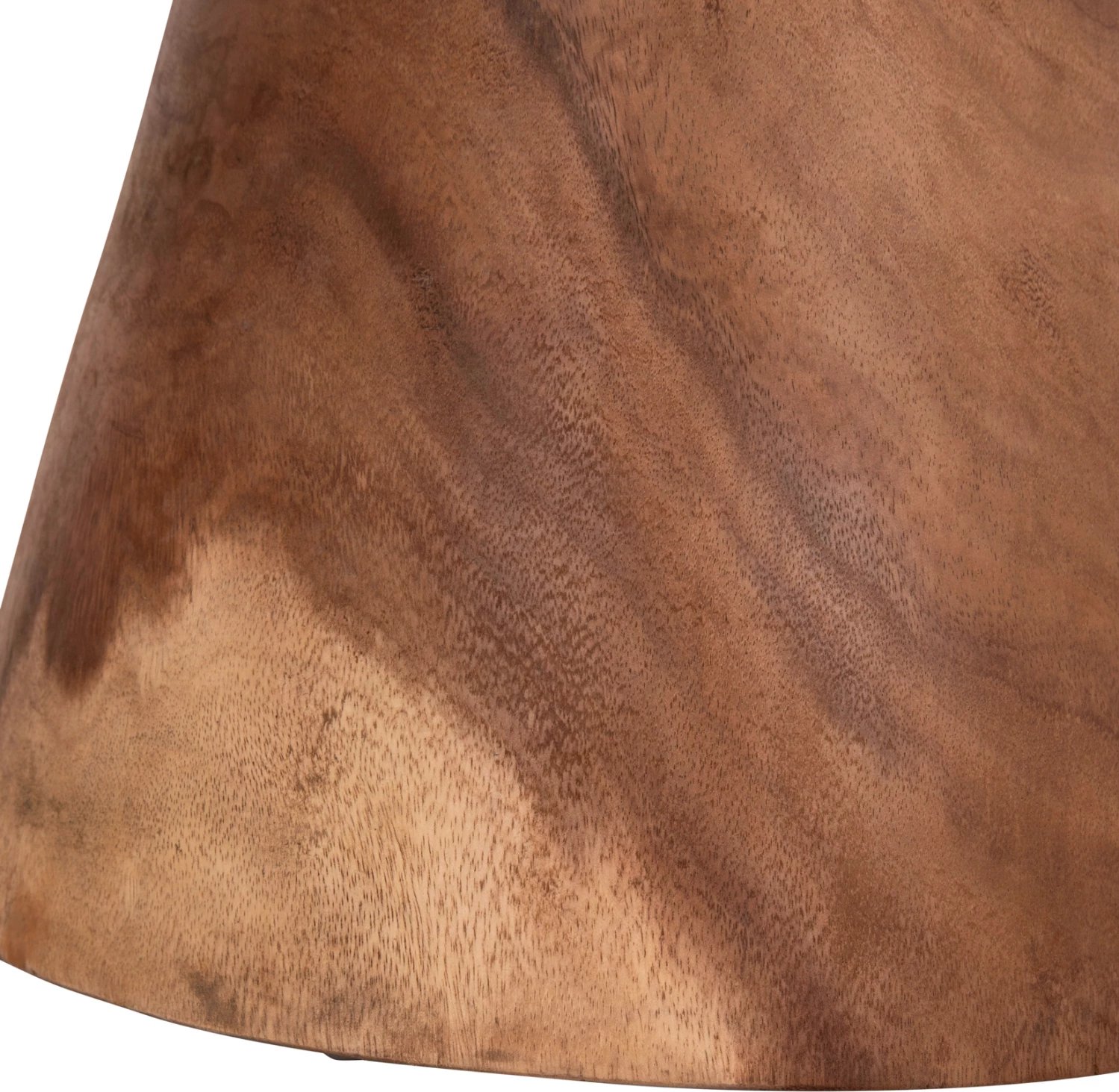 Tavolinë anësore e rrumbullakët CUPRE, dru suar i fortë, ngjyrë natyrale, FH9793.11, 40x45cm