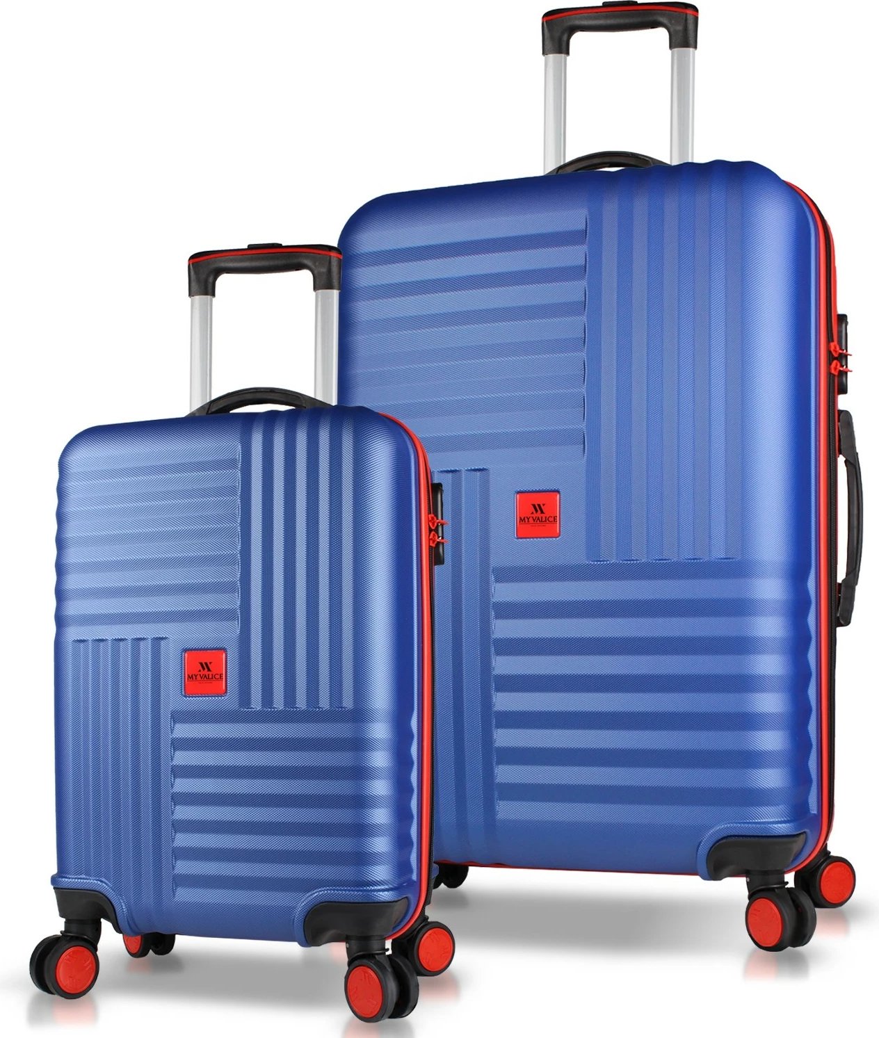 Set valixhesh (2 copë), ngjyrë blu navy, Zoozie Bags, 8326