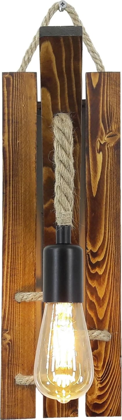 Llambë muri prej druri, ngjyrë arre, Opviq, Ahşap Aplik 19, 29x45x23cm Llambë muri prej druri, ngjyrë arre, Opviq, Ahşap Aplik 19, 29x45x23cm