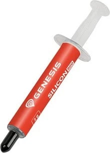 Pastë termale Natec GENESIS Silicon 900, 2g, me spatulë dhe leckë, E kuqe