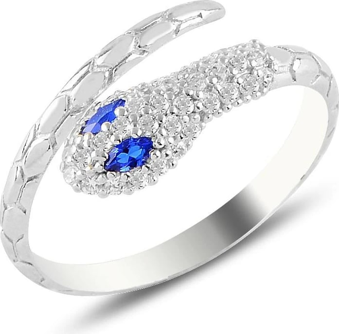 Unazë argjendi, ngjyrë argjendi dhe kaltër e errët, Jumeon 10861SFR