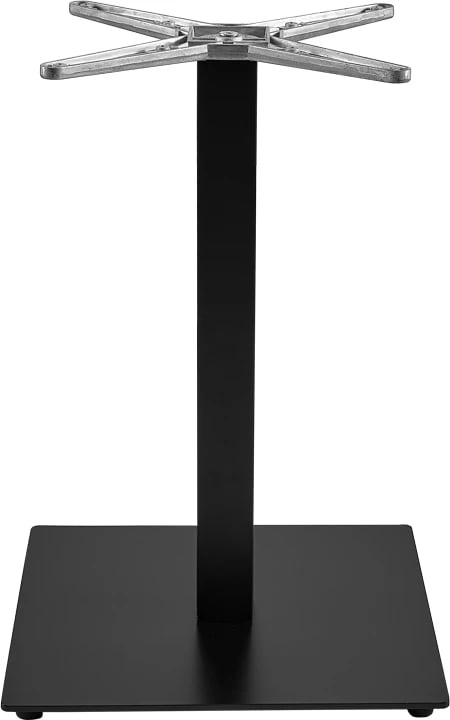Bazë tavoline Thonor, metalike, ngjyrë e zezë, 48x48x73cm