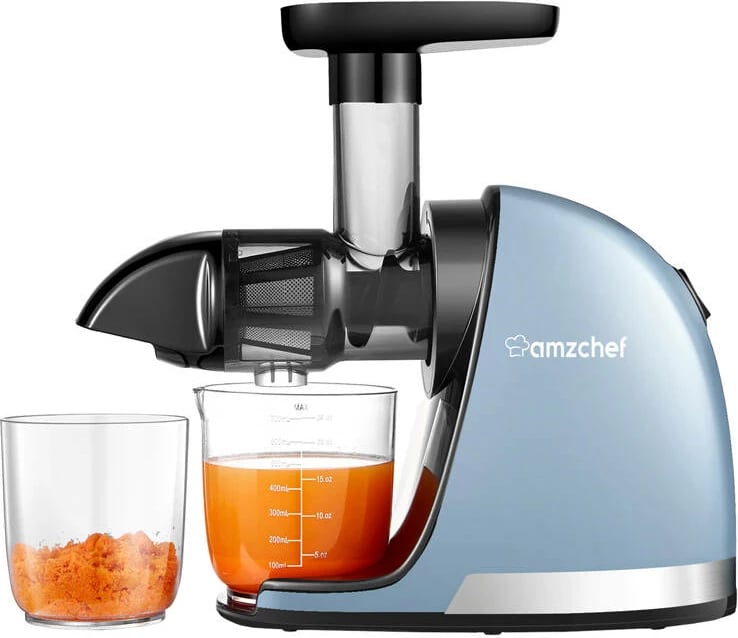 Shtrydhëse lëngjesh AMZCHEF 1501-BU-SM, slow, blu