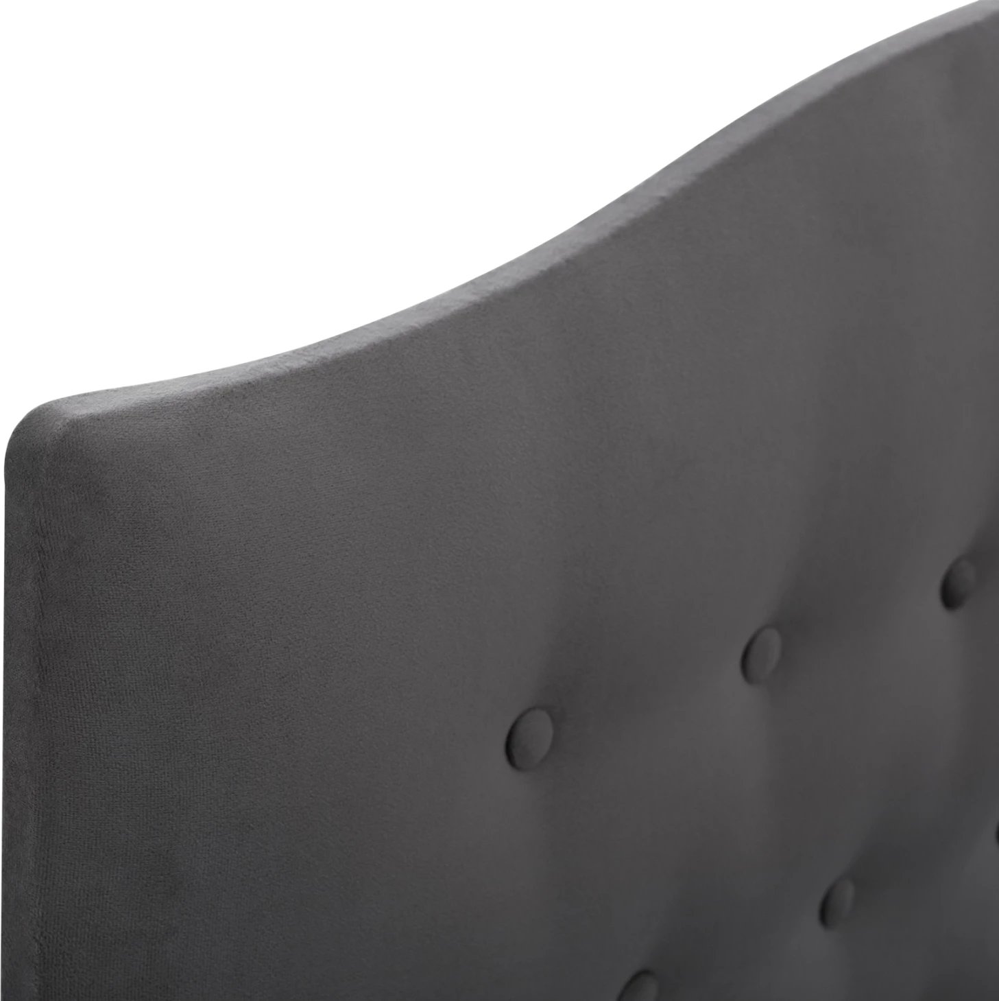 Krevat MALENA, kadife gri, 90x200