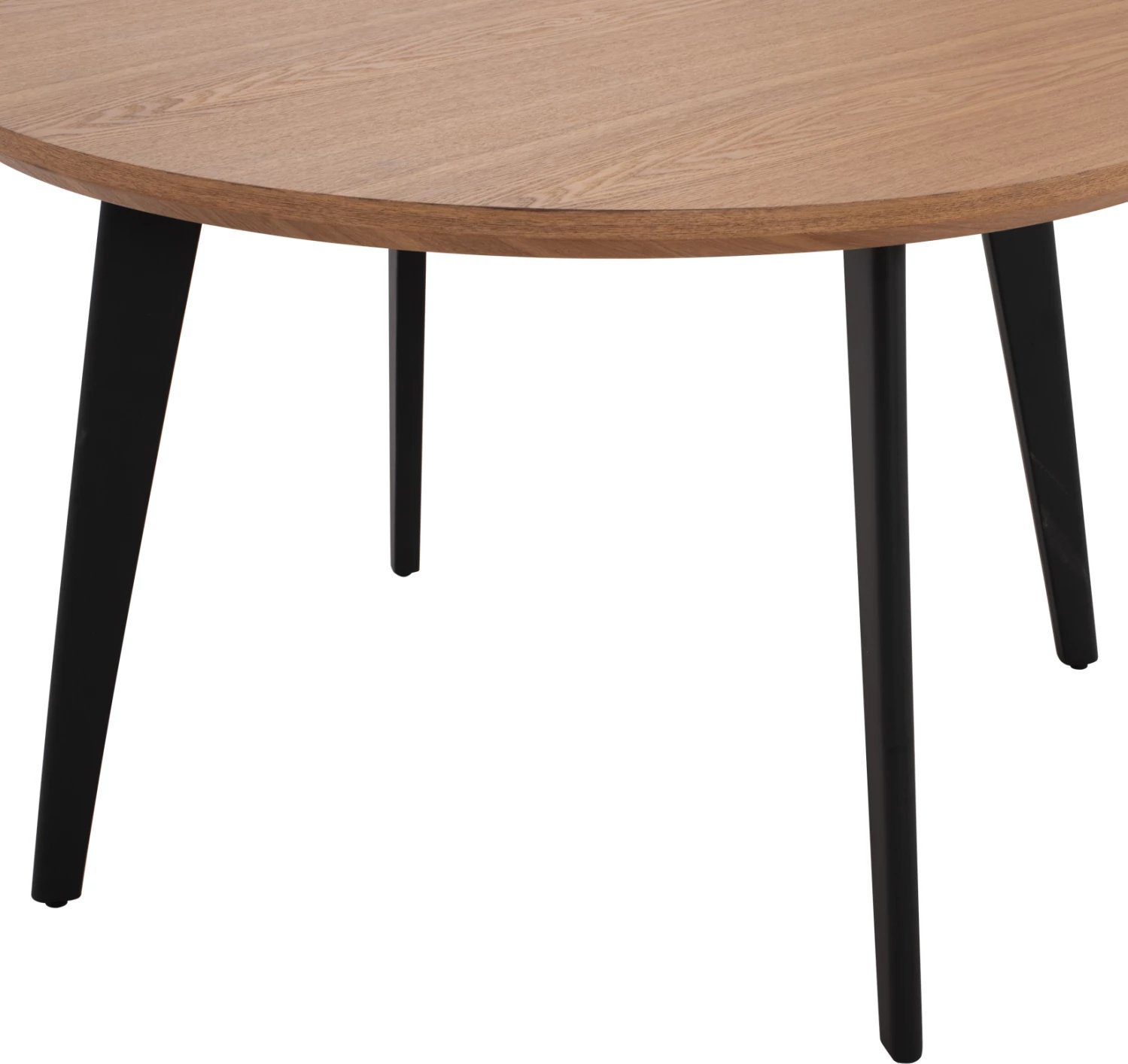 Tavolinë rrumbullake për ngrënie, stil rustik, FH9306.01, MDF, ngjyrë lisi, Φ120x75H cm