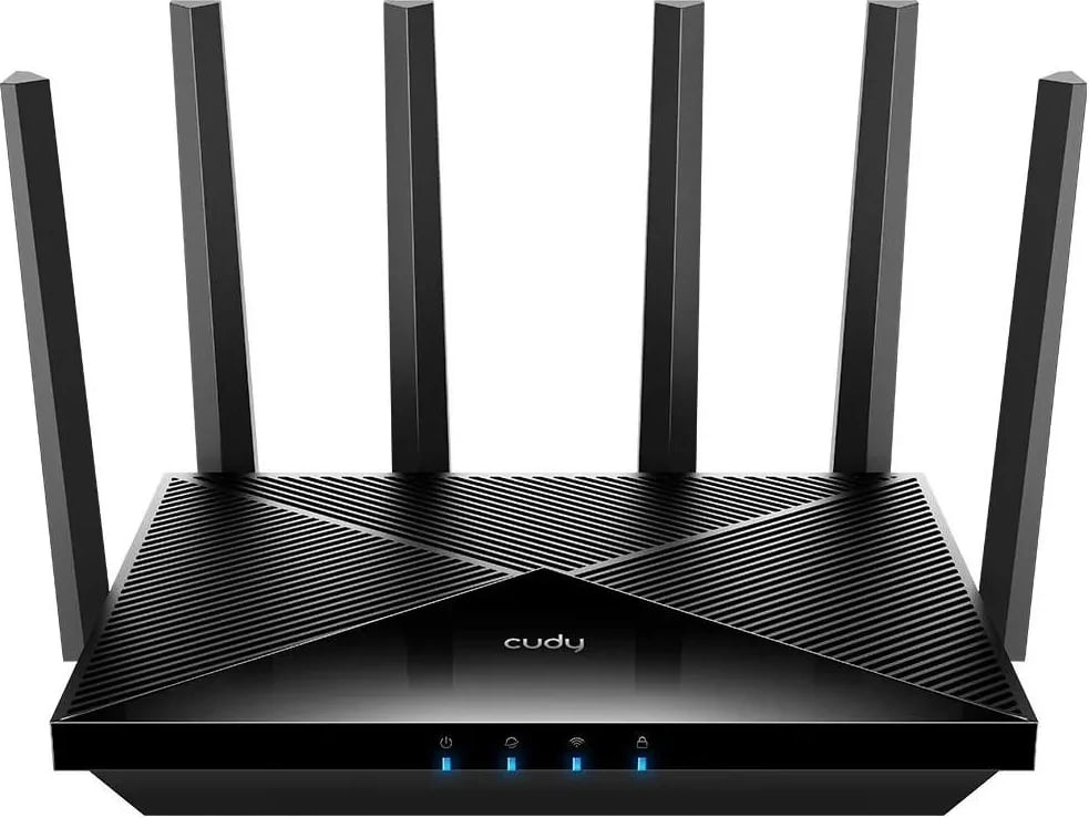 Router Cudy WR11000 Wi-Fi 7, 4 porta LAN, 4 bërthama, 512MB RAM, e zezë