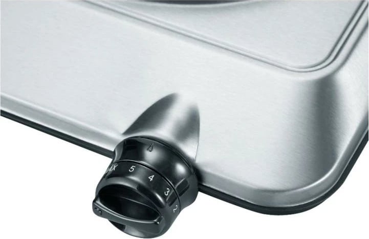 Plitë elektrike një-pllakëshe, Severin, KP1092, trup çelik inox, 325 x 295 x 95 mm, argjendtë