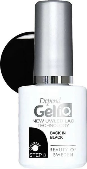 Llak për thonj Beter Depend Gel IQ Back In Black, unisex