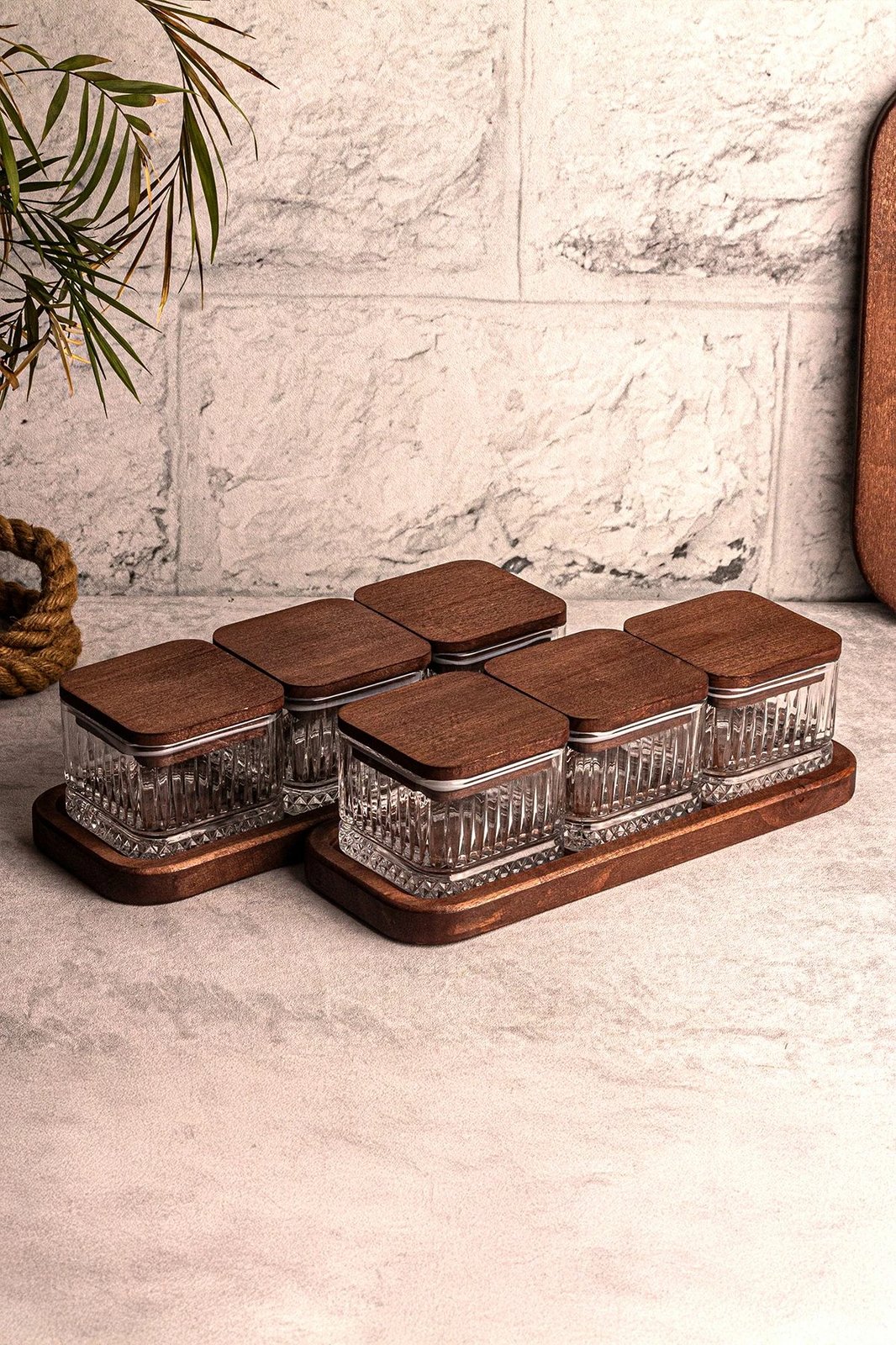 Set pjatash qelqi (14 copë), Hermia Concept, Blle Kare 8