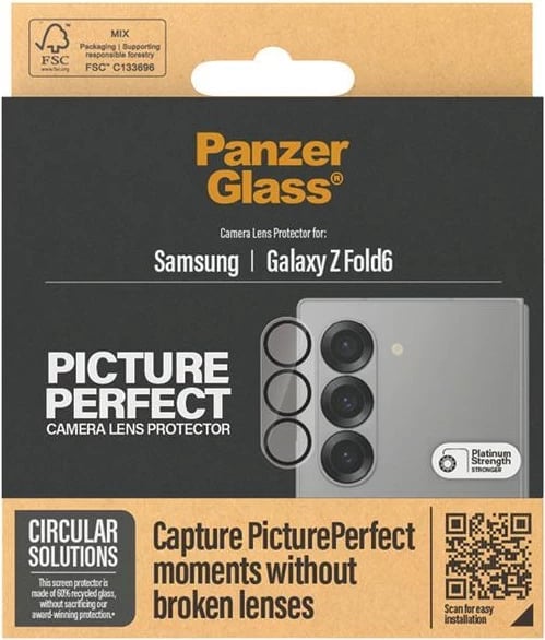 Mbrojtës kamerash PanzerGlass për Samsung Galaxy Z Fold 6, Transparent