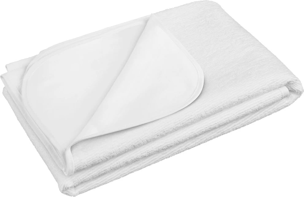 Mbulesë dysheku e papërshkueshme, Akuku, terry, 50x70 cm, e bardhë, 1 copë