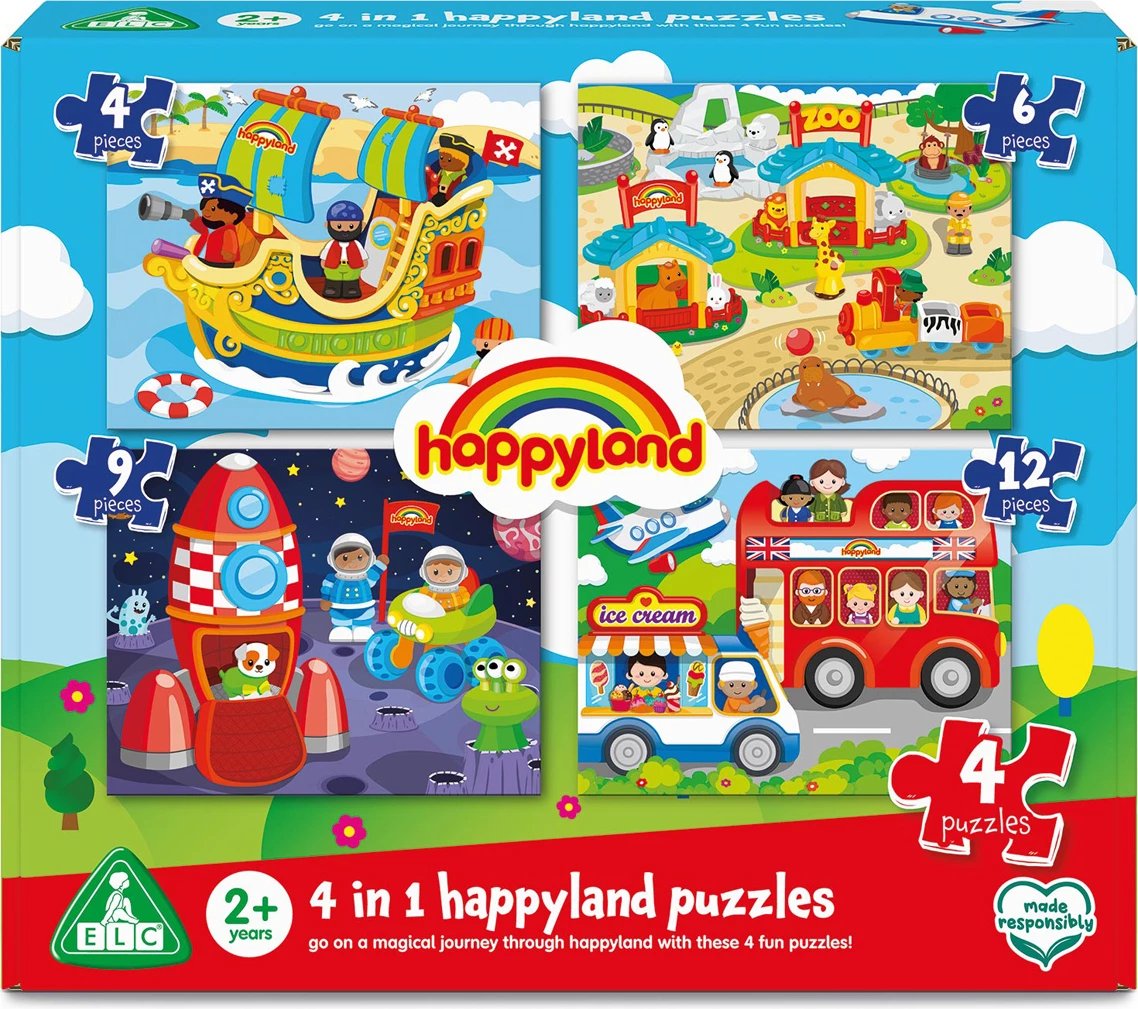 Happyland 4-in-1 Puzzles