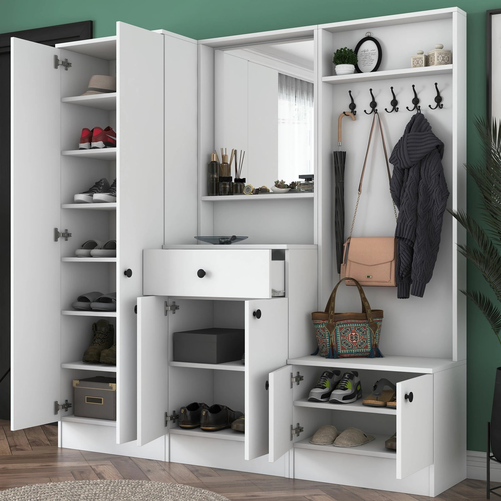 Stendë korridori Hanah Home, M2 - 1558, e bardhë