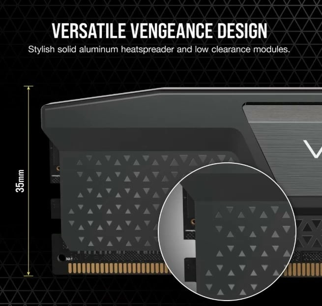 RAM memorje Corsair Vengeance DDR5, 16GB, 5200MHz, CL40, E zezë