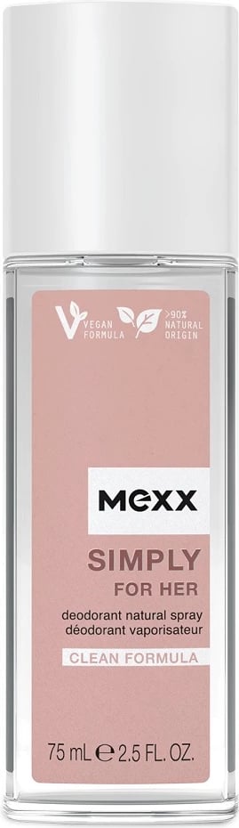 Deodorant sprej për femra Mexx Simply For Her, 75ml