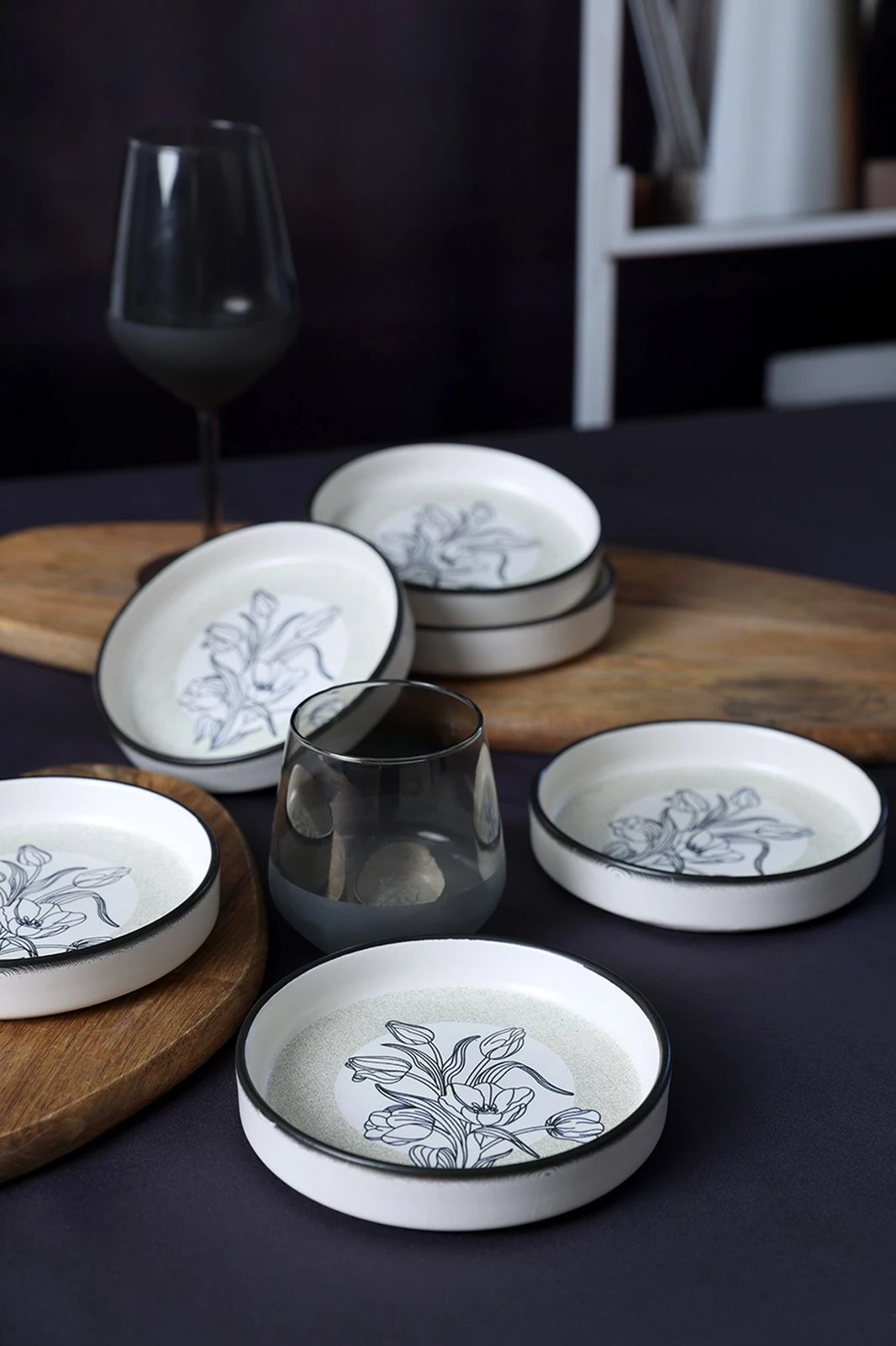 Set tasash qeramike (6 copë), Hermia Concept, X00017909