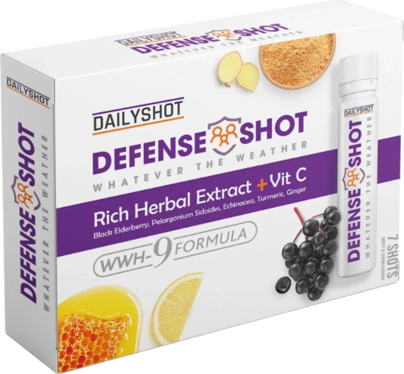 Defense Shot (Ekstrakte bimore për rritje te imunitetit), 7 x 25 ml