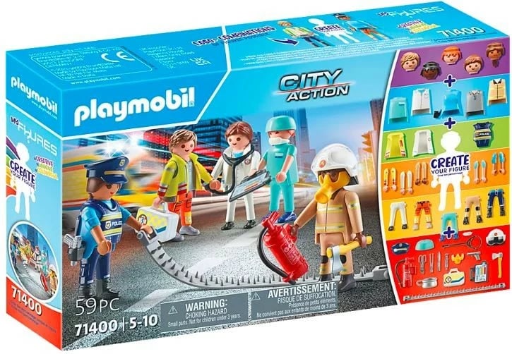 Set figurash Playmobil My Figures 71400, City Action, 59 pjesë