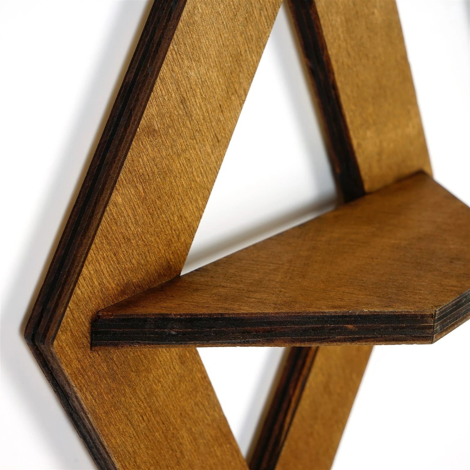 Raf muri Skye Decor, komplet 2 copë, ngjyrë arrë, Raf260