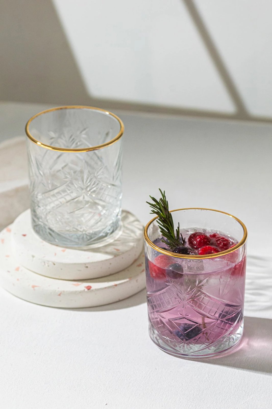 Set gotash (4 copë), Hermia Concept, Lumiere 350, ngjyrë ari, transparent