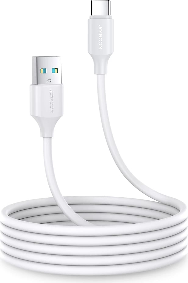 Kabllo karikimi dhe të dhënash, Joyroom, Long-Lasting Series A9 S-UC027A9, 2m 3A 20W USB-A në USB-C USB 2.0 480 Mbps, e bardhë