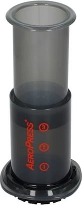 Aparat kafeje AeroPress Go, manual, 3 filxhanë, i zi